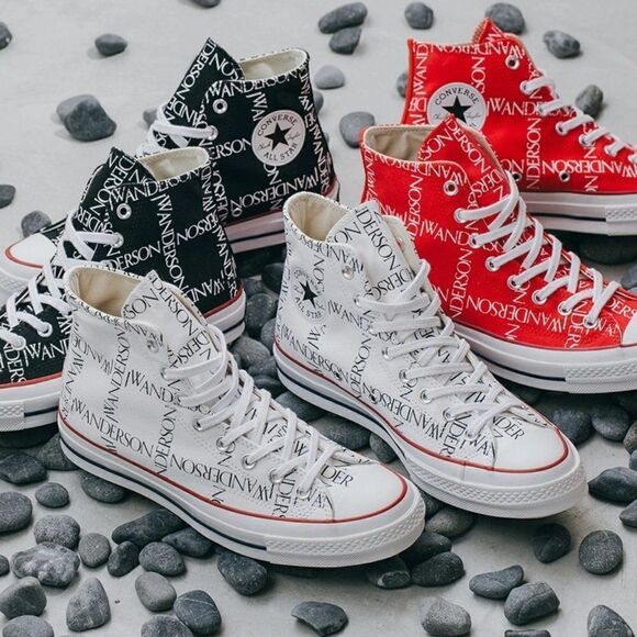 Converse Chuck 70 Hi Grid JW Anderson White Black Insign Mens 160808C 13 US 48 - Picture 6 of 7